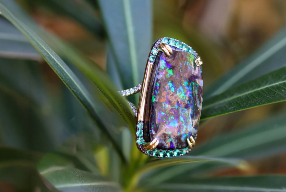 Boulder Opal Ring